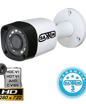 SAXXON PRO BF2103TM- CAMARA BULLET HDCVI 720P/TVI/AHD/CVBS/ LENTE FIJO 2.8MM/ IR 20M/ SMART IR/ IP67/ METALICA