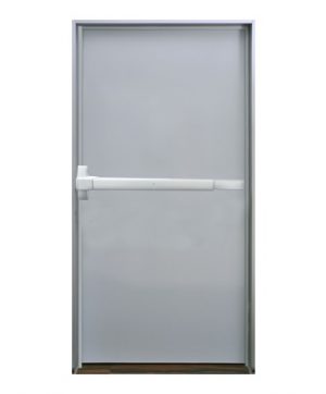 Puerta metálica galvanizada 4' 0" x 8' 0" / Resistente al fuego por 180 min / UL