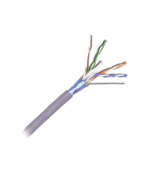 Bobina de Cable F/UTP de 4 pares, ZMAX, Cat6A, Soporte de Aplicaciones 10GBase-T, CM, Color Gris, 305m