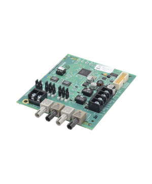 Repetidor de red por fibra óptica/par trenzado de cobre.