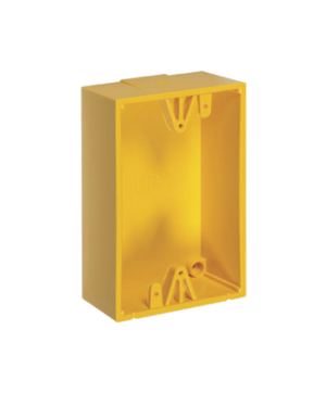 Caja de Montaje Color Amarillo para Botones de Emergencia STI