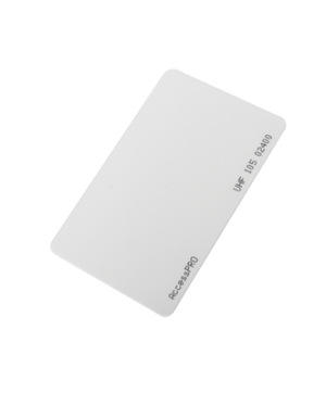 Tarjeta RFID UHF / EPC GEN2 / ISO 18000 6C / PET No imprimible / Incluye porta tarjeta
