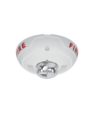 Bocina con Lámpara Estroboscópica, Montaje en Techo, Color Blanco, Nuevo Diseño Moderno y Elegante y Menor Consumo de Corriente