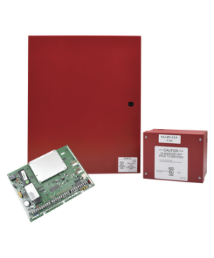 Panel Hibrido de incendio e intrusión, soporta tres métodos de expansión, cableada, inalámbrica y Vplex dos particiones de 8 a 128 zonas