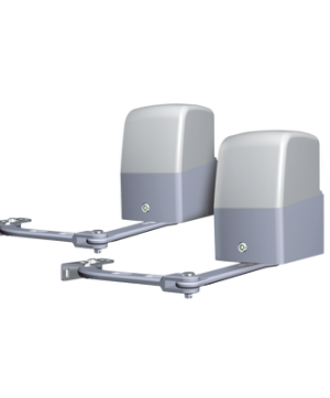 Kit de motores para puertas abatibles / 3M, 300 kgs Máximo por puerta / Incluye cuadro de mando / Incluye 2 controles remotos