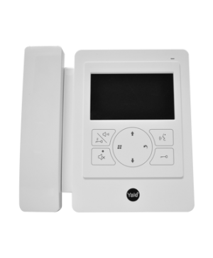 Monitor con teléfono blanco YDV4702 para tvportero 80126