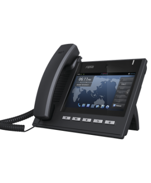 Teléfono IP Ejecutivo Para 6 Líneas SIP con Video Conferencia HD720, Pantalla Multi-Touch, Voz HD y Conferencia de 10 vías con Soporte Para PoE