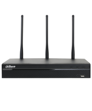 DAHUA NVR4104HSW- NVR 4 CANALES DE VIDEO IP WIFI/ 2.4GHZ/ 5GHZ/ 80MBPS GRABACION/ HDMI/ VGA/ 1 INTERFAZ SATA/ HASTA 5 MP/ P2P