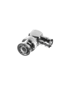 Adaptador en A/R de conector BNC Macho a BNC Hembra, 75 Ohm.