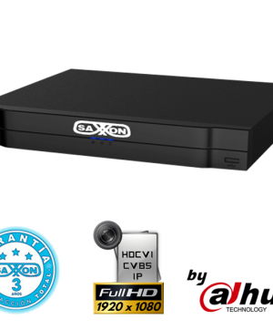 SAXXON PRO SAX1816H3- DVR TRIHIBRIDO 16 CANALES HDCVI 1080P/ 720P/960H/ 8 CANALES IP ADICIONALES HASTA 5MP 16+8/HDMI/VGA/1 AUDIO/P2P