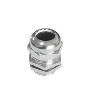 Conector Metálico Tipo Glándula para Cable de 3 a 6.5 mm de Diámetro.