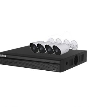 DAHUA XVR5104HS4MKIT- KIT 4 CANALES PENTAHIBRIDO 4MP/ 2 CH IP ADICIONALES 4+2/ P2P/ 4 HFAW1400T28 METALICAS/ IR 20M/ IP67/ ACCESORIOS