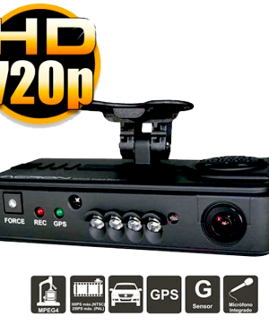 DVR Móvil de dos cámaras HD y GPS